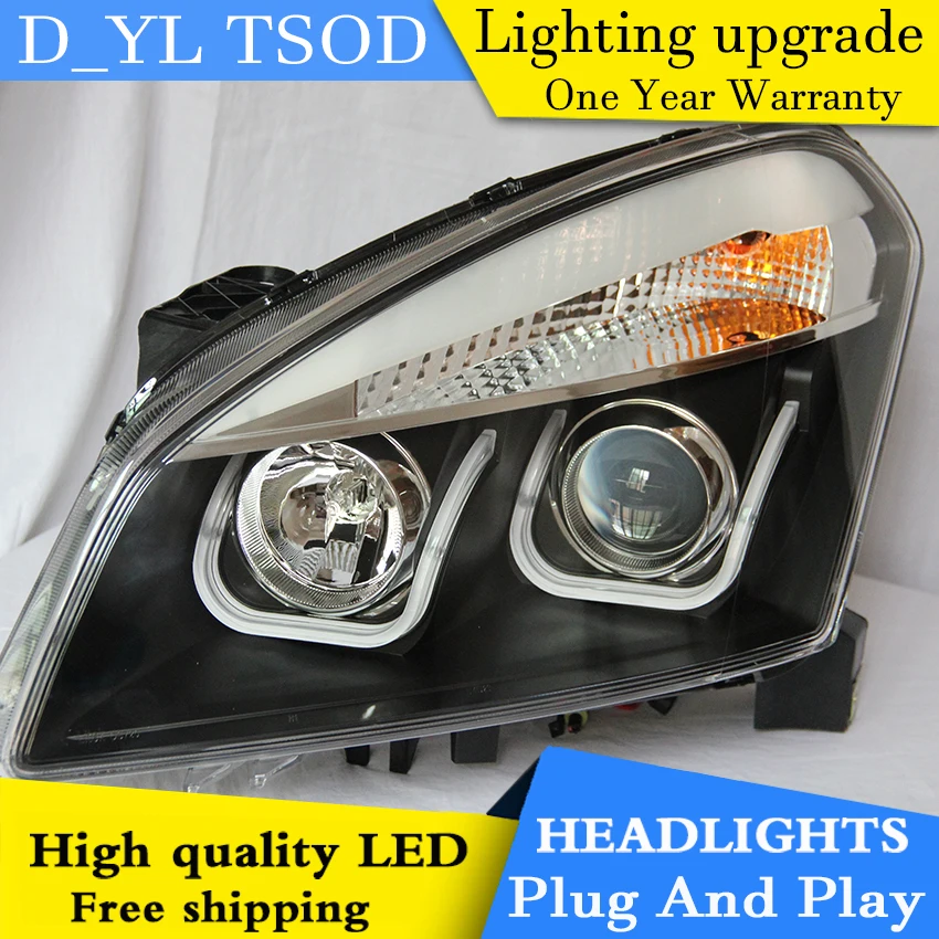 Автомобильная фара DY_L для стайлинга Nissan Qashqai 2008-2013 светодиодный ные фары DRL H7/D2H HID