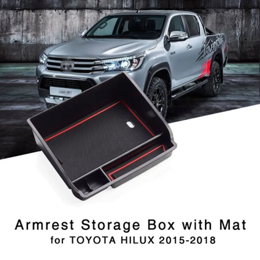 Подлокотник ящик для хранения Toyota Hilux 2015 2016 2017 2018 2019 2020 2021 центральной консоли
