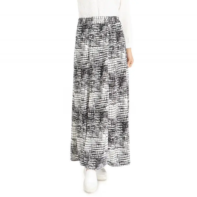 Льняные и хлопковые Макси Юбки для женщин Для Лето 2017 г. Мода Полосатый