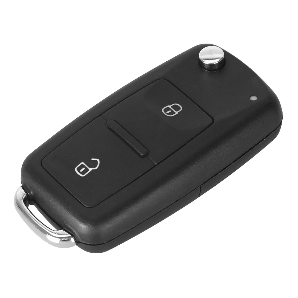 2 Кнопки KEYYOU флип-брелок дистанционный складной ключ оболочка для Volkswagen VW Polo Tiguan Golf Jetta Beetle MK6 Touareg пустой ключ 2/3 кнопки - Количество кнопок: 2 Кнопки