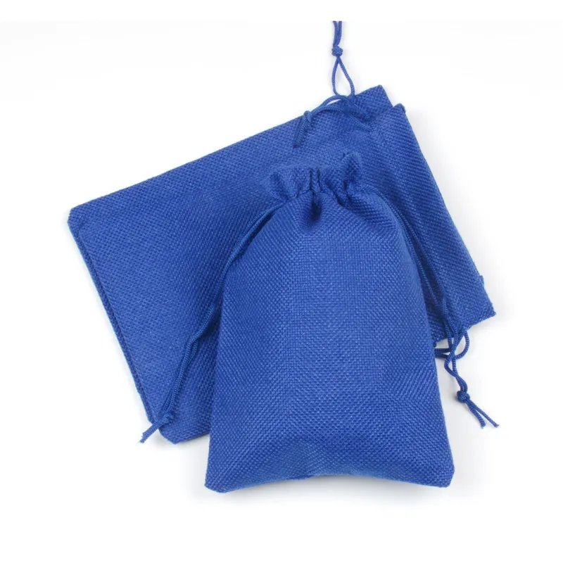 13x18 см 50 шт. ручной мешковины drawstring джутовых Сумки для косметической