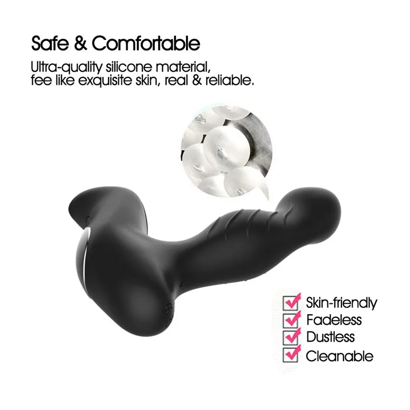 10-частотный вибратор для массажа простаты беспроводной пульт дистанционного