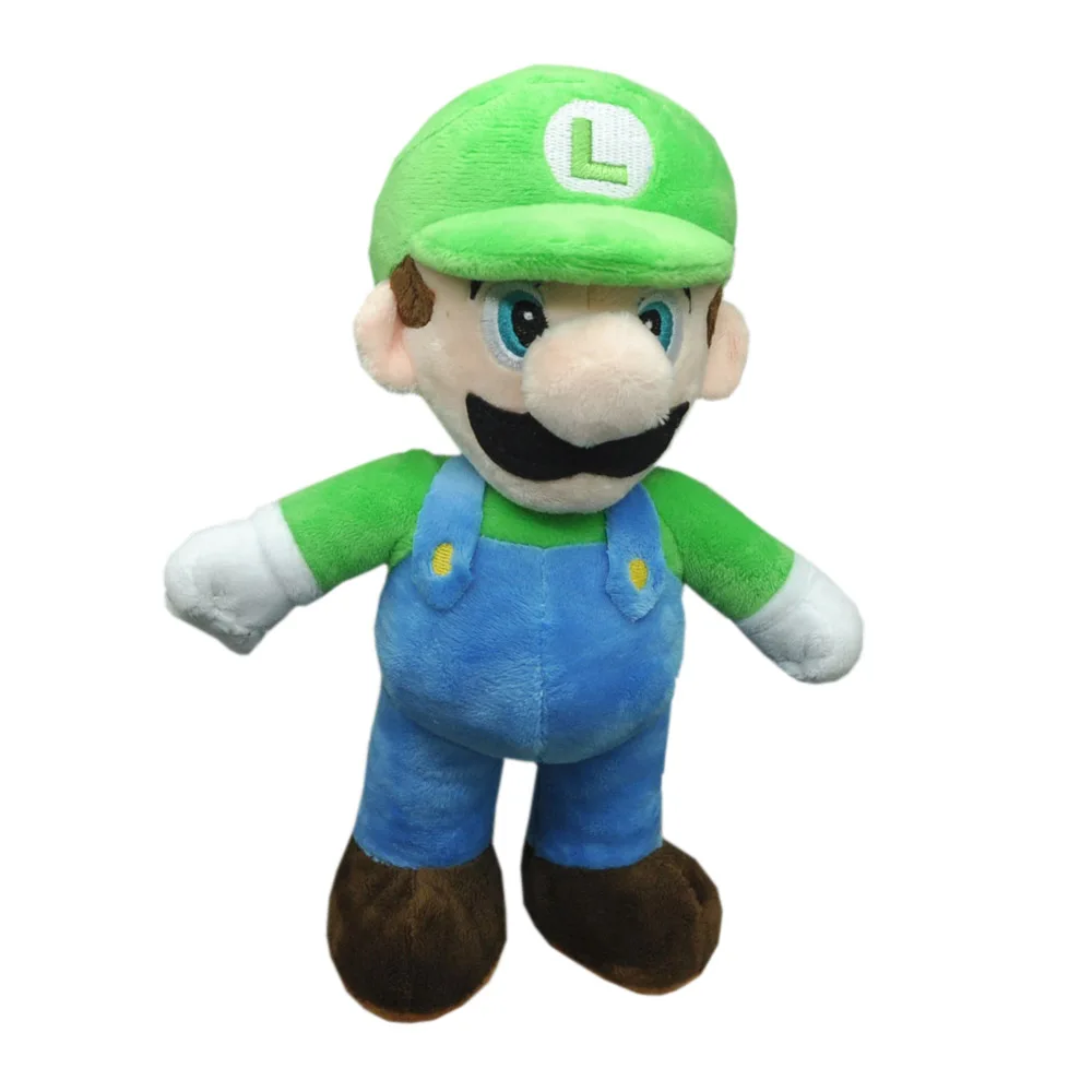 10/лот Super Mario Bros. 1" прямостоящие Марио& LUIGI Плюшевые куклы мягкие игрушки - Цвет: Luigi
