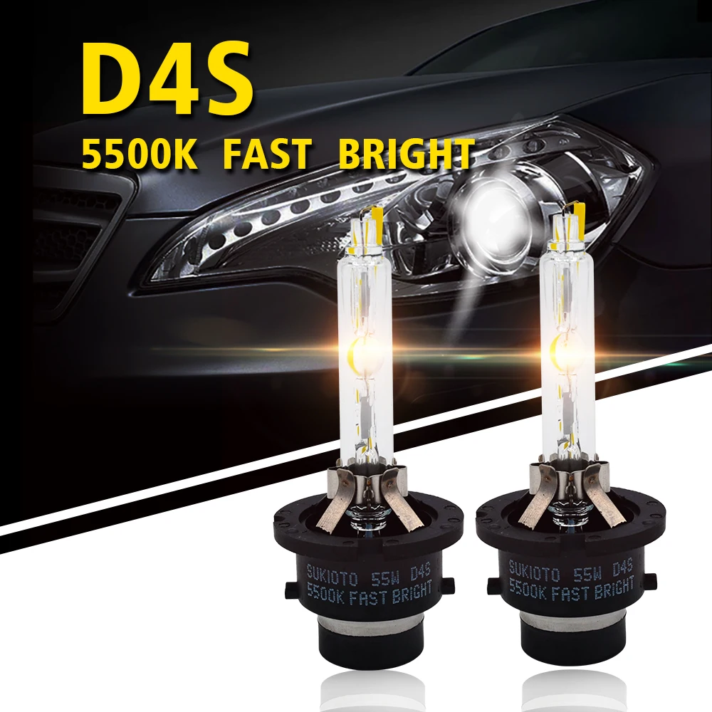 SKYJOYCE 10 комплектов 55 Вт D2S D4S HID Xenon комплект Быстрый старт галогенная лампа для фар с D2S D4S Размеры HID ксеноновый балласт