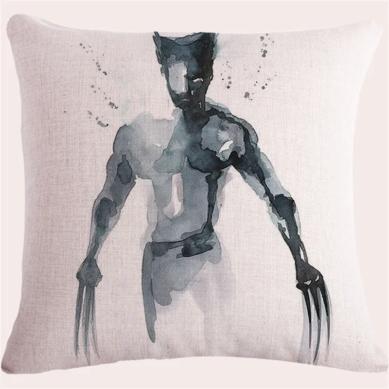 Акварельная Подушка супергероя декоративная подушка для дома чехол офиса