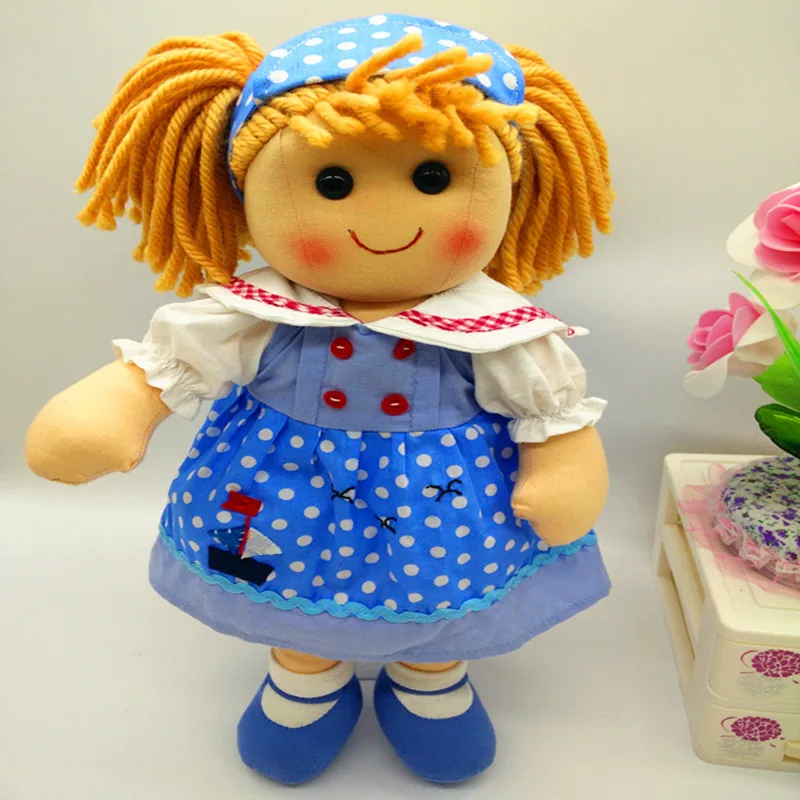 Мягкая тряпичная кукла игрушка для девочек мягкая детей 16 дюймов 17 синяя розовая