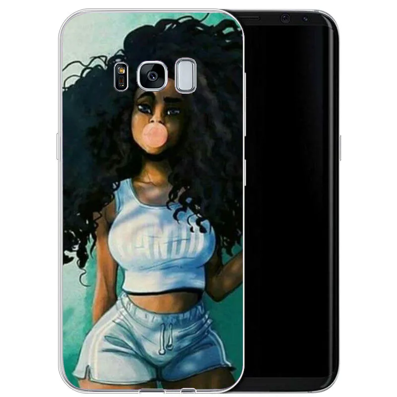 2bunz Melanin Poppin Aba чехлы Модные черные девушки Жесткий ПК телефон Обложка для Samsung 2016