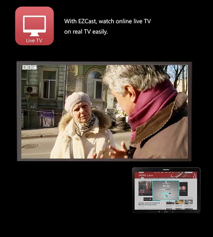 Measy a2w ii медиаплеер палка Push хром литой Wifi Дисплей приемник ключ из хрома Dlna Airplay