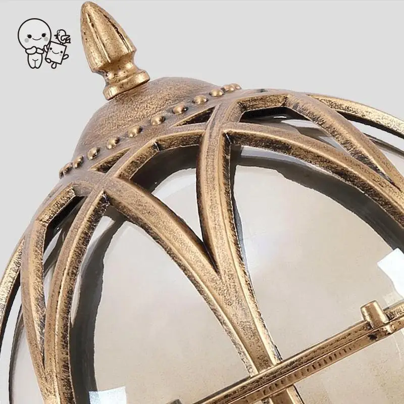 Открытый Алюминий Глобус ландшафтное освещение приспособление Европейский