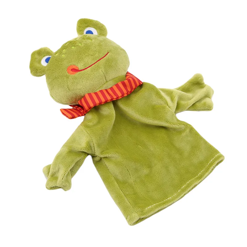 Cartoon Cat Animal Hand Puppet Muppets Plush Toy Doll Monkey Frog Duck Appease Towel Puppets For Kids | Игрушки и хобби