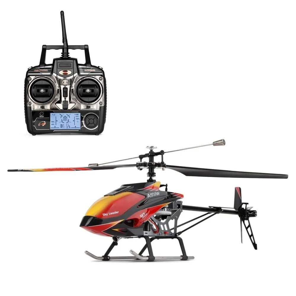 Wltoys V913 вертолет 2,4G 4CH одним лезвием Встроенный гироскоп супер устойчивый полет высокое бесщеточный Высокоэффективный двигатель Drone модель