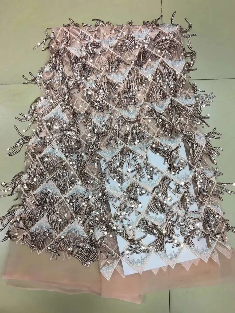 

Французская сетчатая кружевная ткань с вышивкой, сетчатая ткань с блестками