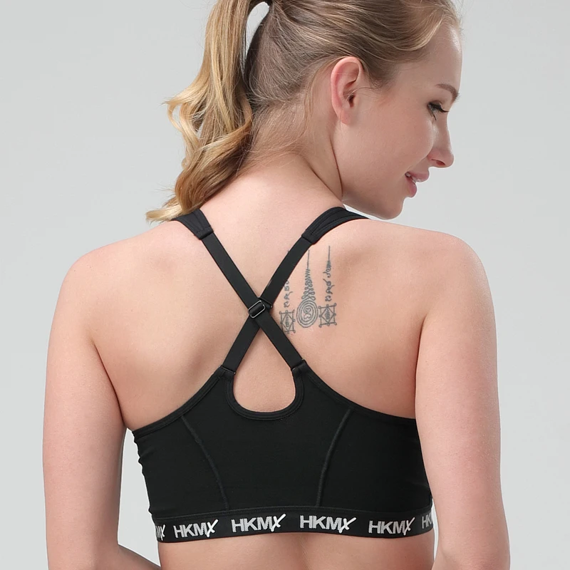 Women's sports bra fashion underwear zipper front buckle underwear ultra-thin XL shockproof and quick-drying ladies underwear