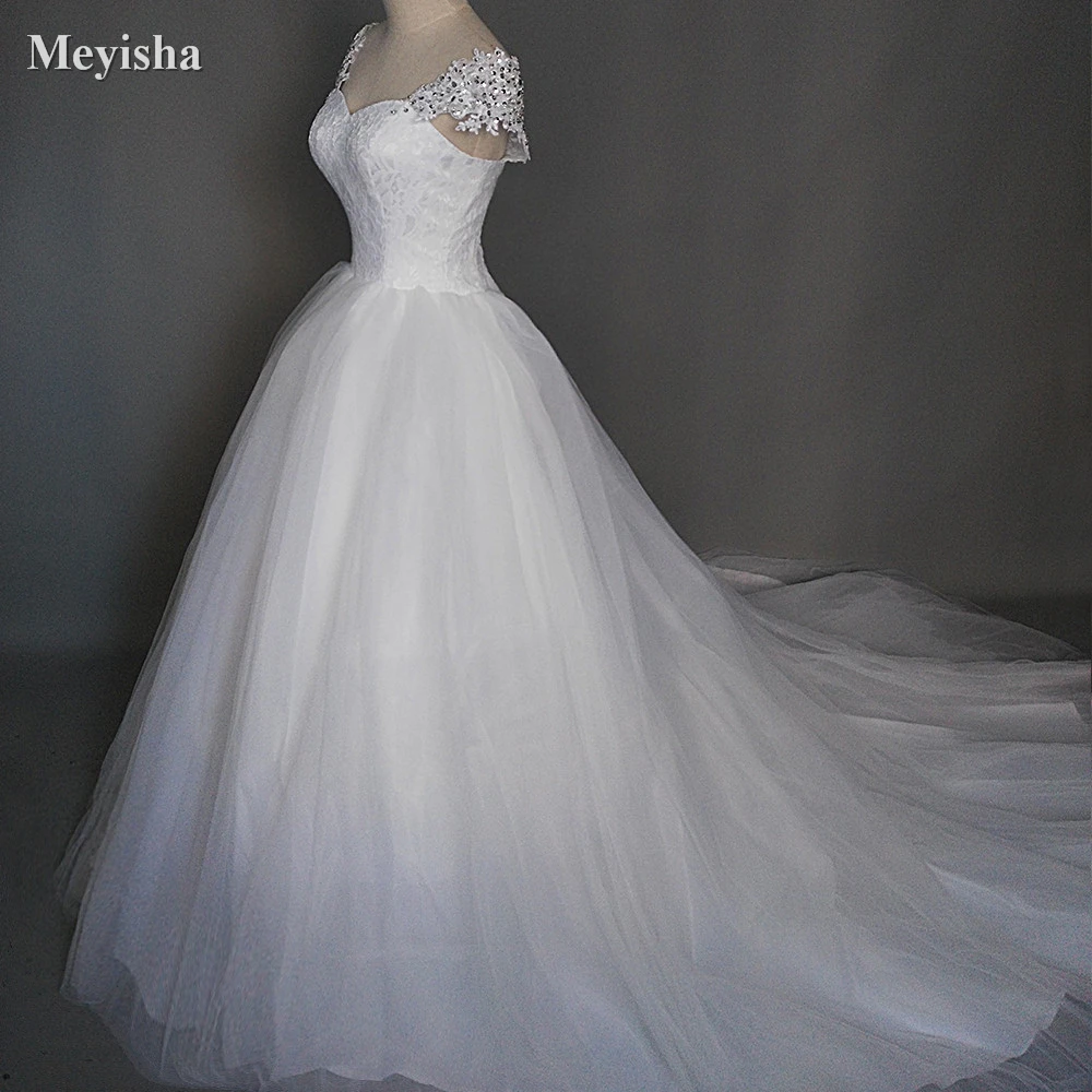 ZJ9029 2019 Новые бусины с кристаллами сердечком открытыми плечами кружевные белые