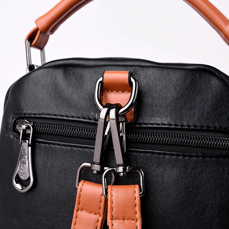 Многофункциональный рюкзак для девочек Sac a Dos, три использования, рюкзак, сумки через плечо, женский кожаный рюкзак, высокое качество, рюкзак
