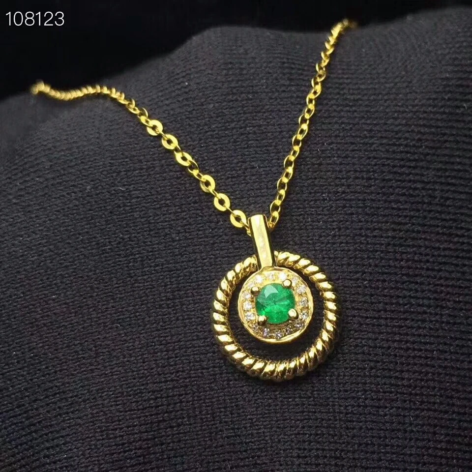 KJJEAXCMY boutique jewels 925 Чистое серебро инкрустированный натуральный изумруд Дамский