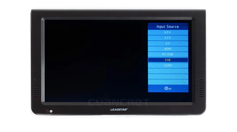 LEADSTAR 10 дюймов HD Портативный ТВ DVB-T2 ATSC ISDB-T tdt цифровой и аналоговый мини маленький автомобильный телевизор Поддержка USB SD MP4 H.265 AC3