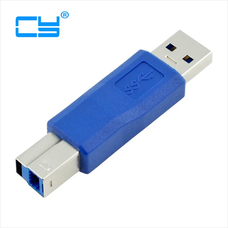 

(2 шт./партия) Стандартный Переходник USB 3,0 типа A папа на USB 3,0 Тип B папа штекер Адаптер USB3.0 конвертер адаптер AM на BM