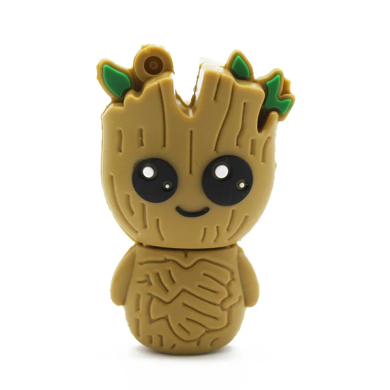 2 Usb флеш-накопитель 2,0 Marvel, супер герой, дерево, человек, Грут, флеш-накопитель 32 ГБ, 4 ГБ, 8 ГБ, 16 ГБ, 64 ГБ, флеш-память, переносной usb-накопитель, 128 ГБ, usb флешка в подарок - Цвет: 2