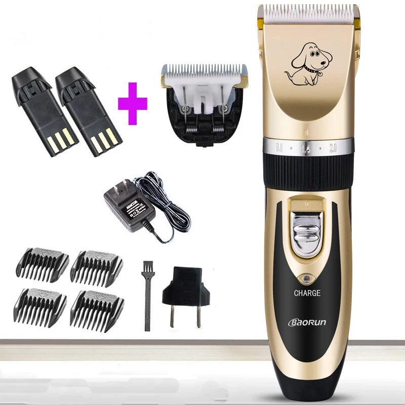 Два аккумулятора профессиональная машинка для стрижки собак триммер Стрижки