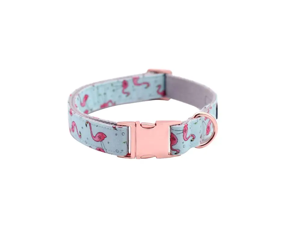 Уникальный Стиль собачьи лапы или кошачий ошейник розовый Фламинго с бантами для