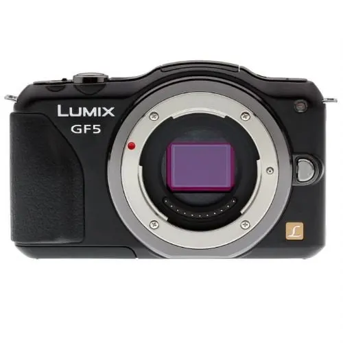 Черный Б/у, Panasonic, DMC-GF5 12 МП компактная Системы Камера с 3-дюймовым Сенсорный экран только корпус(черный - Цвет: Черный