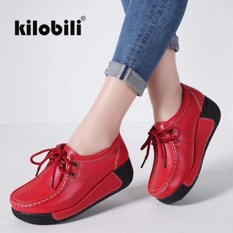 Kilobili 2018 зимние женские туфли на плоской подошве платформе кроссовки