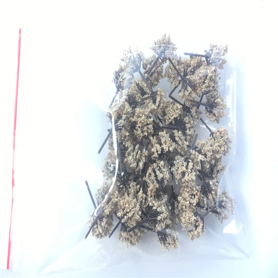 Модель 50 шт./лот 3 см зеленые деревья пластиковая модель Ландшафтная компоновка