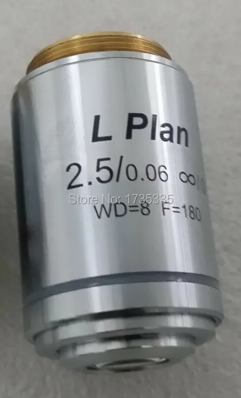 2.5X большое рабочее расстояние LPL металлургический микроскоп Бесконечность план