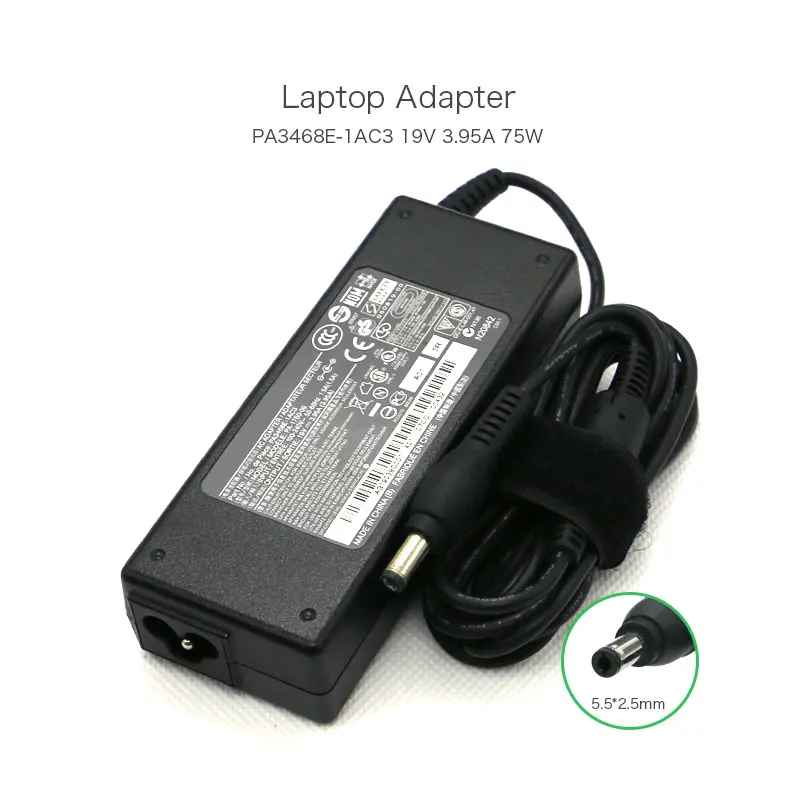 19V 3.95A 75W 5 5*2 5mm PA3468E 1AC3 PA 1750 09 L655D S116 блок питания для Toshiba SATELLITE P740 A660 C600 L600 L700 Tablet|19v