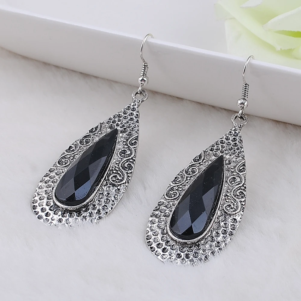 Винтажные серьги Charn из экологически чистого цинкового сплава в форме капли