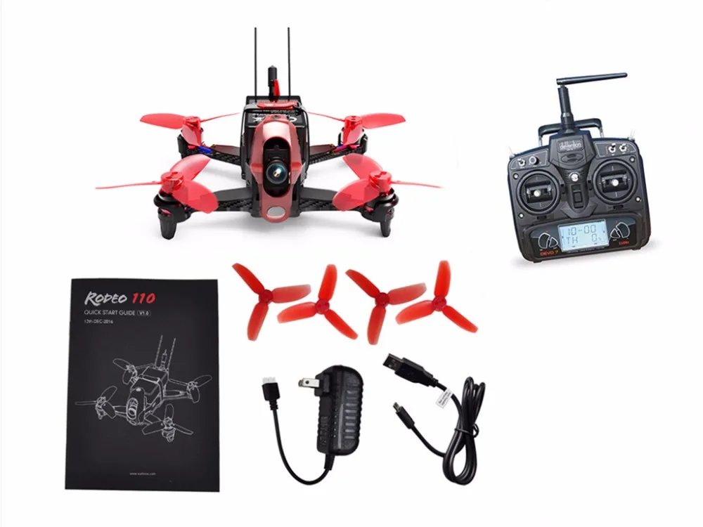Walkera Rodeo 110 110 мм RC FPV мини-Квадрокоптер гоночный Дрон RTF BNF DEVO 7 DEVO 10 передатчик 600TVL камера Goggle2 Goggle4