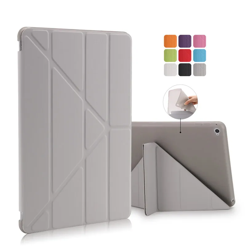 Для Ipad Air 2/iPad Air 1 смарт-чехол для Ipad 5 фигур Стенд Ультра тонкий из искусственной кожи(полиуретан) и мягкого силикона для iPad 5/6 Авто Режим сна/Пробуждение