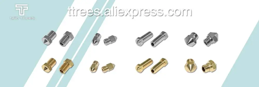 MK10 все металлические Hotend комплект сопла с нержавеющей сталью и PTFE трубки из трех частей комплект и алюминиевое горло и для MK10 сопла 3D принтера