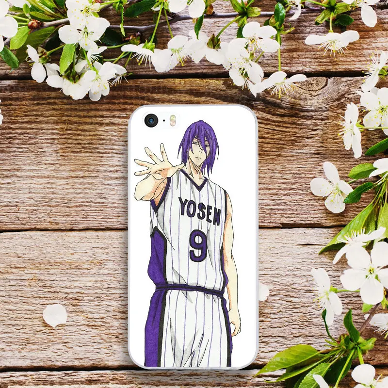 Мобильный телефон из мягкого ТПУ чехлы для iPhone X XR XS Max 10 7 8 Plus 4 6 5 1 2 SE 5C аниме Kuroko No