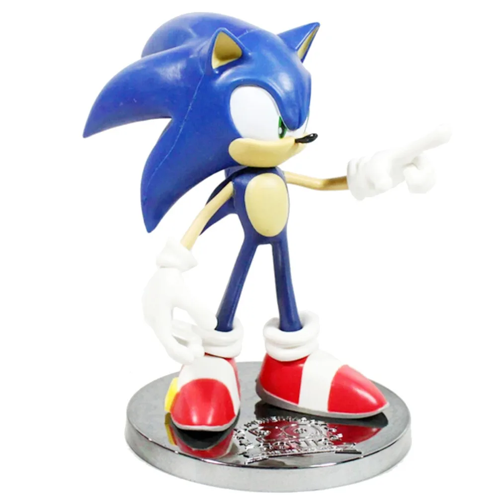 JP Аниме Sega Sonic The Hedgehog 20th Юбилей 18 см/7 &quotРисунок Новый в коробке Бесплатная