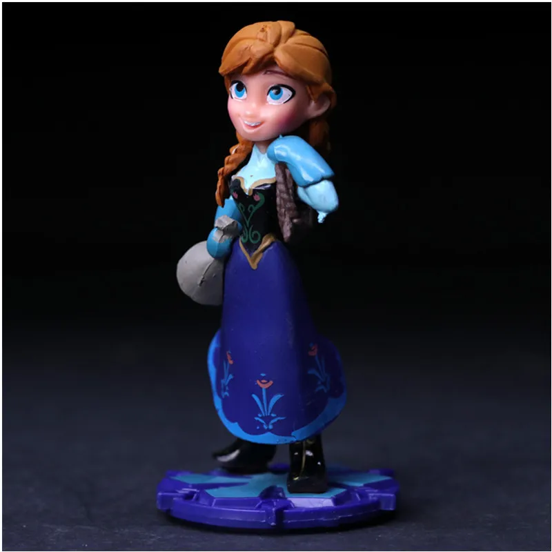 Disney Frozen 3 шт./лот 10 см принцесса Эльза Анна Рапунцель фигурка ПВХ игрушка