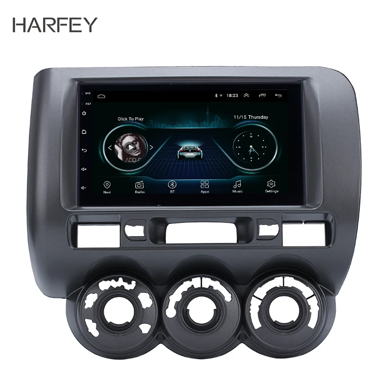 Автомобильный мультимедийный плеер Harfey 2DIN Android 8 1 для HONDA Jazz(Manual AC RHD) 2002 2003 2008 GPS