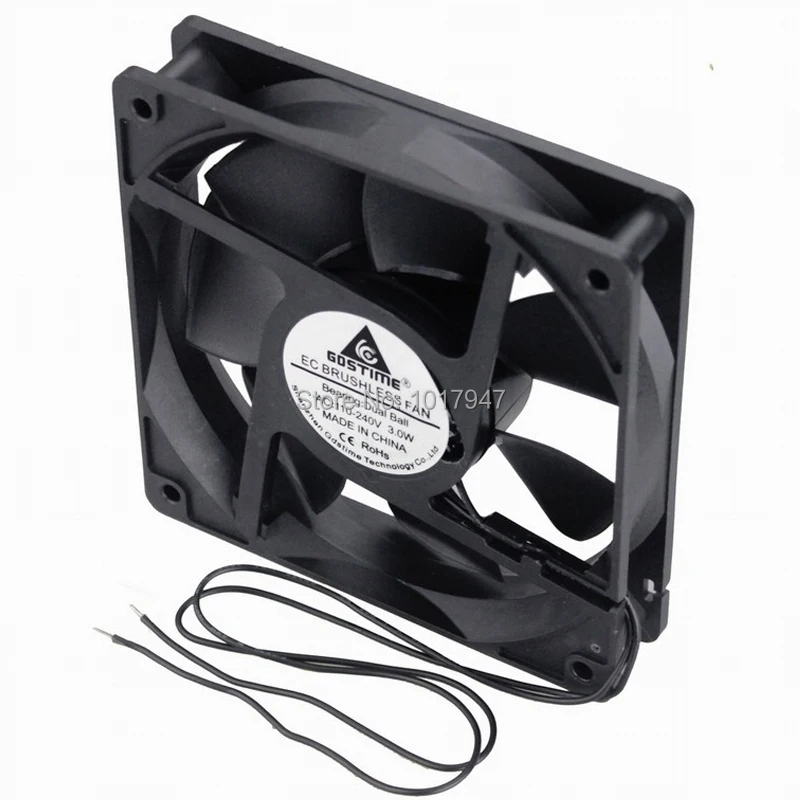 Gdstime 120 мм x 25 мм EC бесщеточный кулер вентилятор 12 см 12025 AC 110 V 115 V 120 V 220 V 240 V для охлаждающая вентиляция выхлопных проектов
