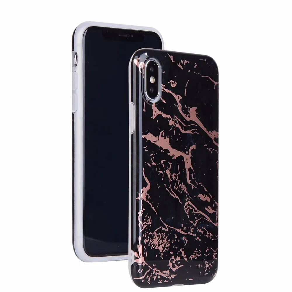 KMAX чехол для iPhone X XS 6 6S 7 8 Plus телефона в европейском стиле мраморный все включено мягкий силикон IMD задняя крышка Iphone plus.