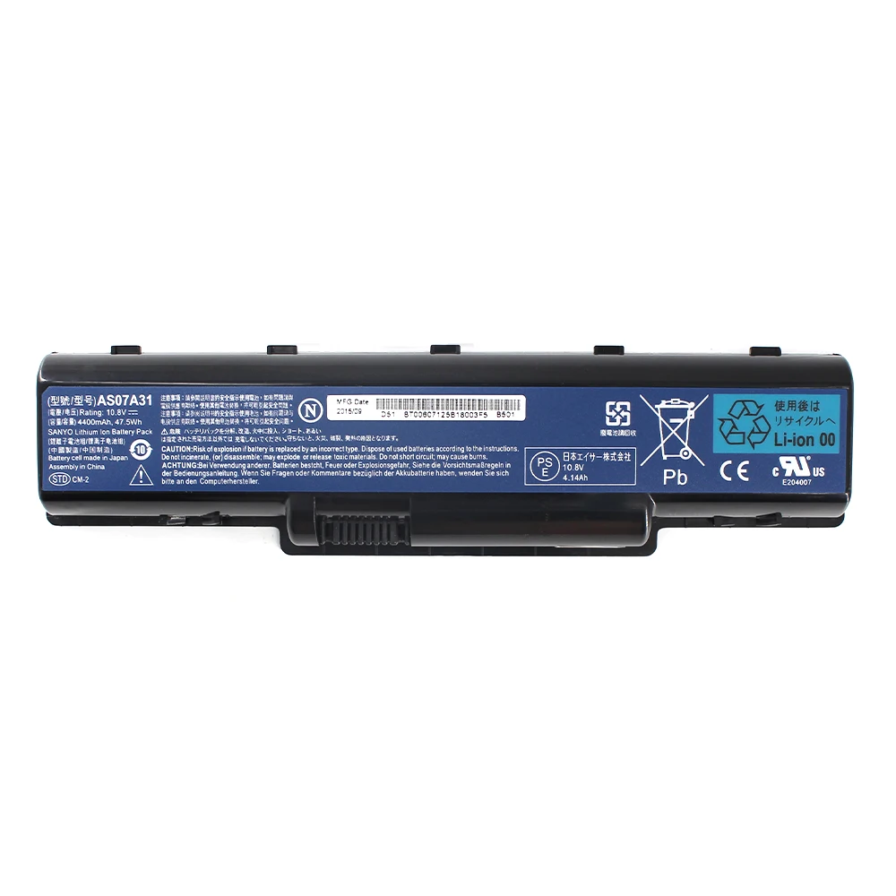 AS07A31 Сменный аккумулятор для ноутбука acer Aspire 4710G 4720Z 4730ZG 4736 4930 5235 5300 5335 5516G 5734Z |