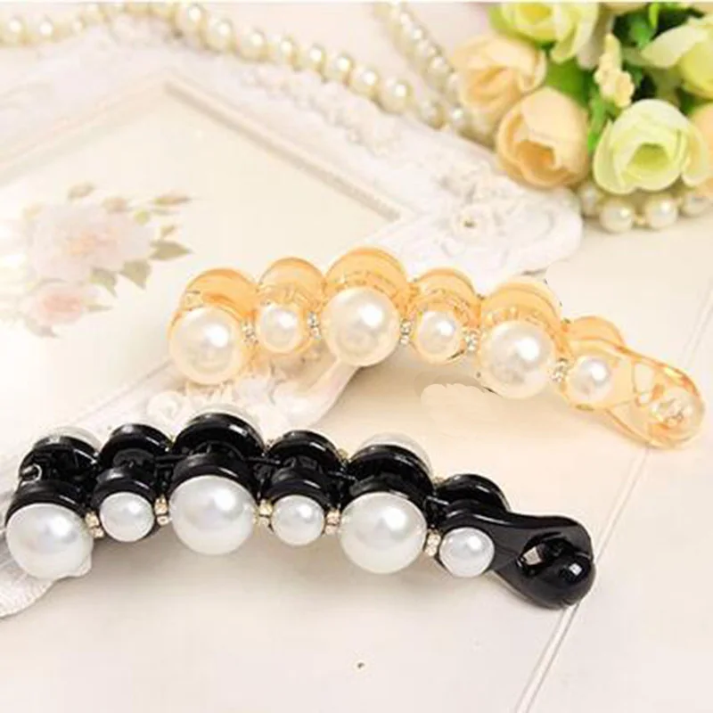 Распродажа женские заколки для волос 2 цвета имитация жемчуга модные украшения