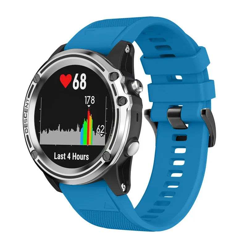 26 22 20 мм ремешок для часов Garmin Fenix 5X 5 5S 3 3HR D2 S60 GPS часы быстросъемный силиконовый