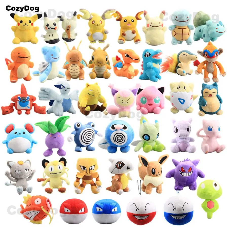Пикачу плюшевая игрушка кукла японская мультяшная фигурка Raichu Bulbasaur Dragonite Jigglypuff Magikarp Snorlax Мягкая кукла дропшиппинг