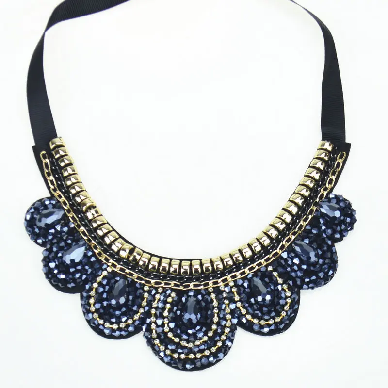 Ожерелье-воротник в готическом стиле и трехцветное женское модное массивное