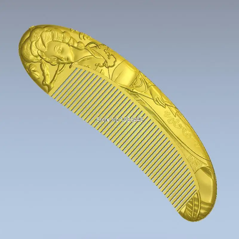 Расческа с красивой 3d фотографией 3D для ЧПУ в формате STL модель станка|for cnc|comb
