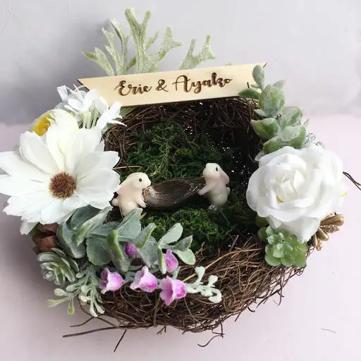 Ring bearer 8 1 шт. венок Подушка помолвка пользовательское имя двойной носитель футляр для колец персонализированные деревенский цветочный стиль кольцо Подушка - Цвет: Ring bearer 8