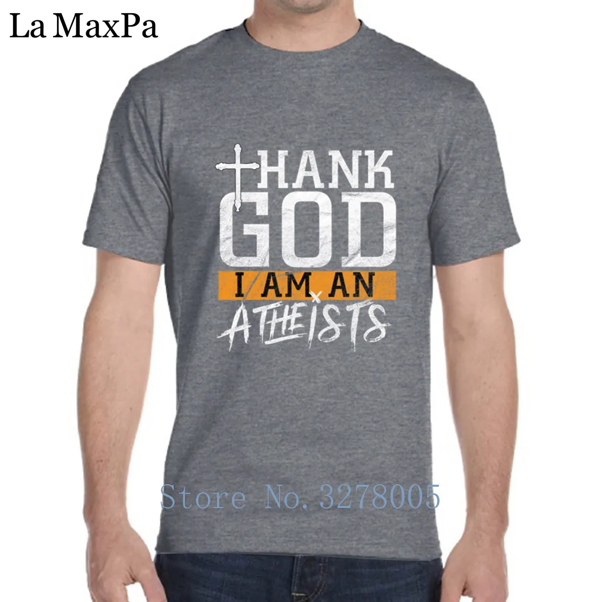 Футболка мужская под заказ модная футболка с надписью Thank God I Am Atheists оригинальная