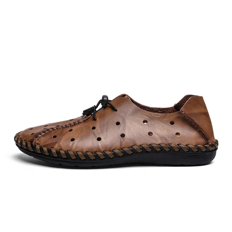 ZUNYU Men's Driving Shoes 2019 Men Leather Loafers Fashion Handmade Soft Breathable Air Hole Moccasins Flats 38-48 | Обувь