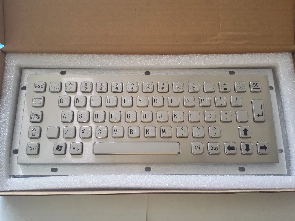 Изготовленная на заказ 64 клавиши металлическая стандартная клавиатура ADA из